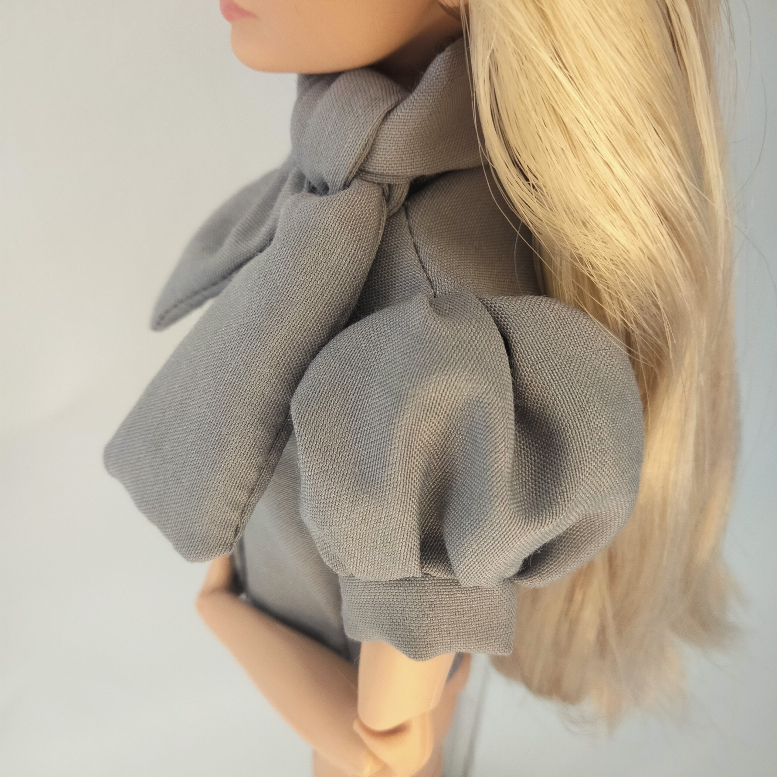 oplus_34 Short Sleeve Puffed Shirt With Buttons And Bow Collar