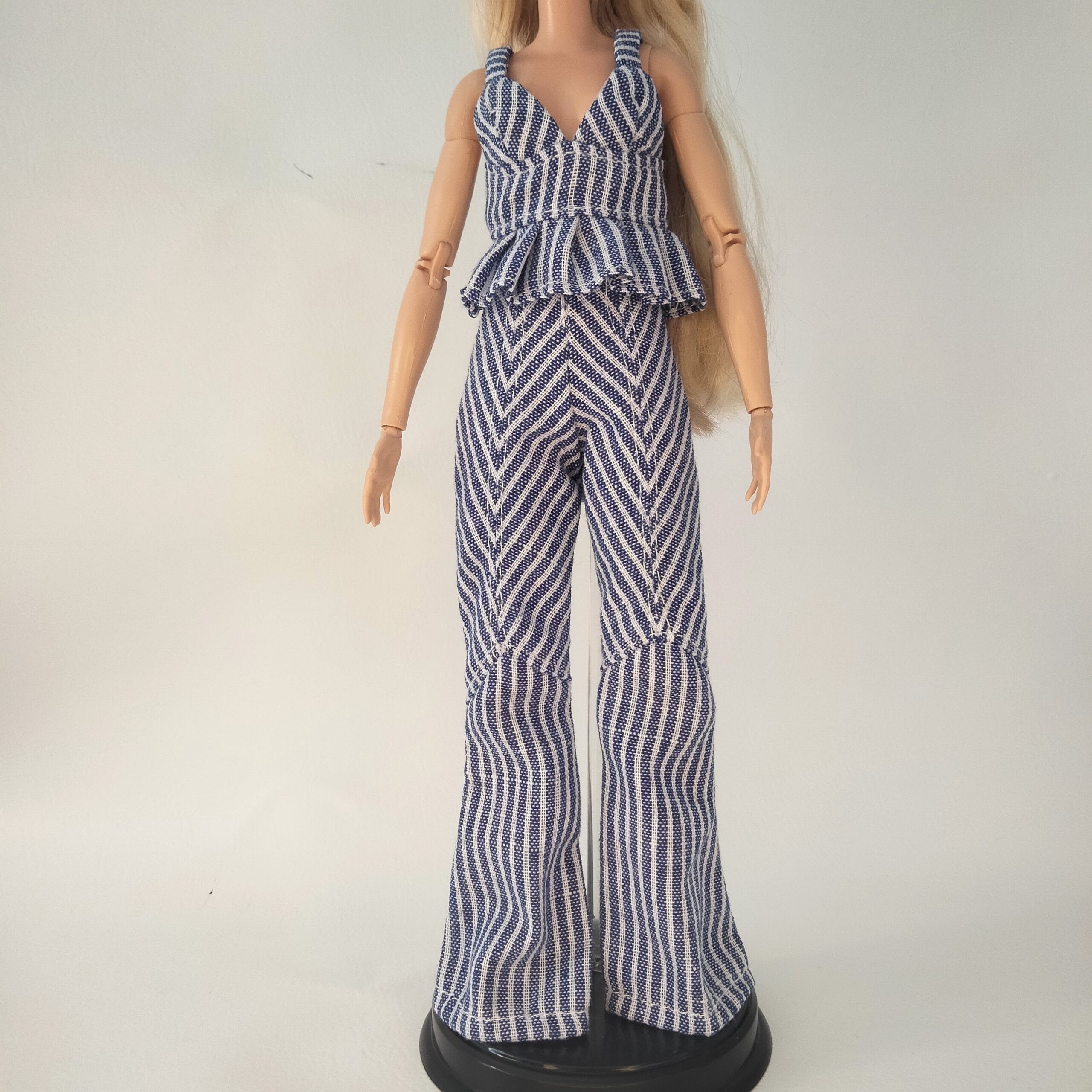 Striped Top and Pants Set