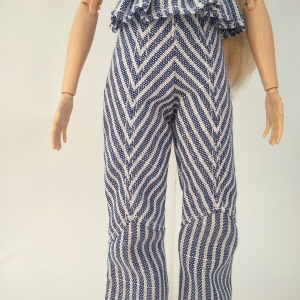 Striped Top and Pants Set
