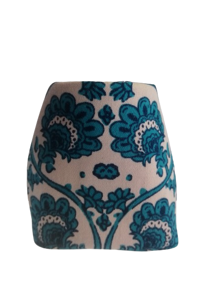Tile Print Top And Skirt Set